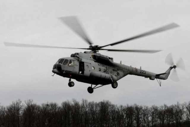 morh vojska helikopter