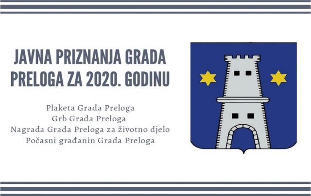 JAVNA PRIZNANJA GRADA PRELOGA 2020