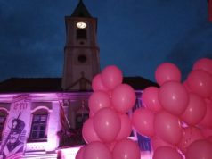VARAŽDIN Gradska vijećnica u ružičastom povodom Dana ružičaste vrpce
