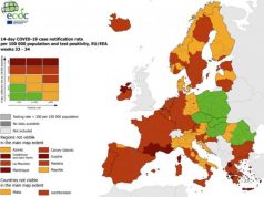 ECDC objavio novu koronakartu: Slavonija, Banija i dio središnje Hrvatske u crvenoj zoni