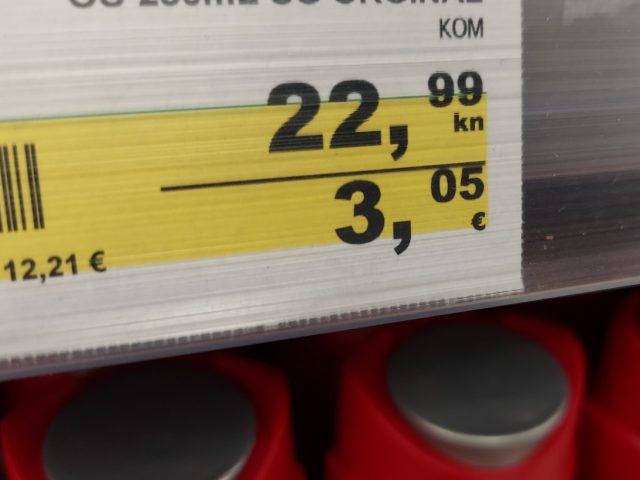 Dvojno cijene euro uvođenje eura