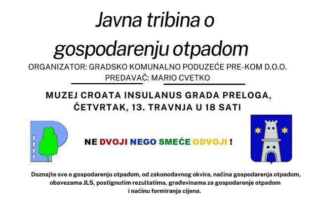 Javna tribina o gospodarenju otpadom