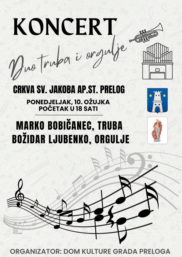 Koncert Duo truba i orgulje - PLAKAT