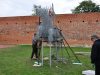 Kraj za “Rujan” u Starom gradu postavlja se skela za micanje oštećene skulpture nakon službenog zahtjeva Muzeja