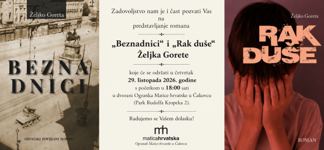 Književna večer_ Beznadnici i Rak duše