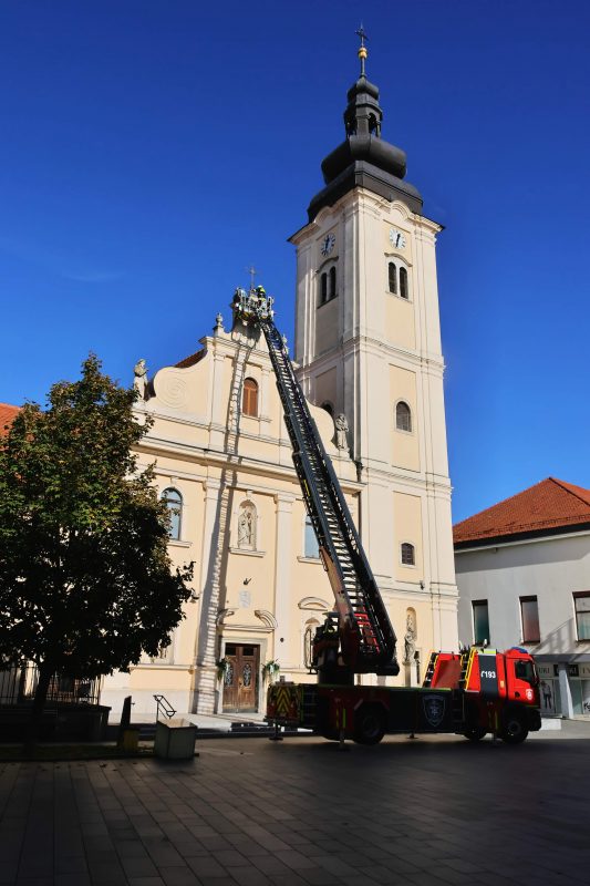 Nove autoljestve JVP-a Čakovec u akciji