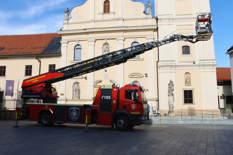 Nove autoljestve JVP-a Čakovec u akciji